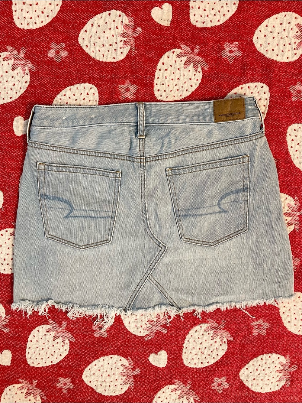 American Eagle Outfitters Distressed Denim Mini Skirt - Picture 2 of 10